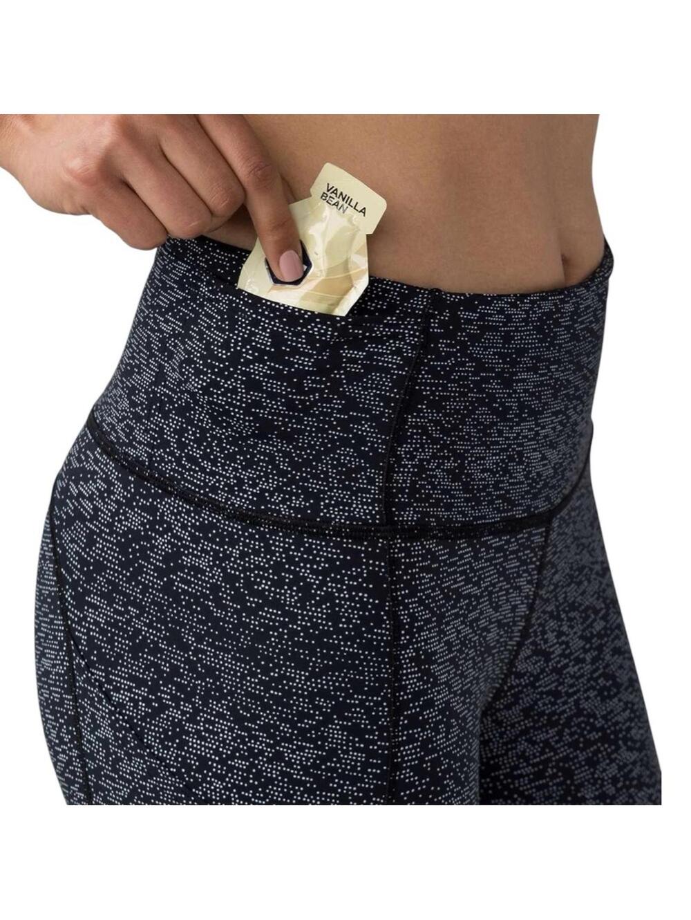 Lululemon Fast & Free Crop II Nulux 19"" size 4 in Soundwave Alpine White Black - Picture 2 of 8